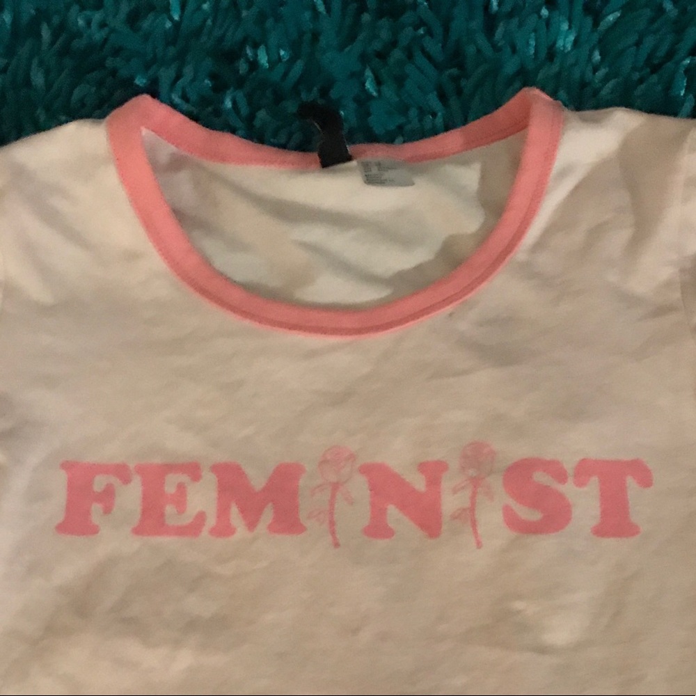 Pink Divided Feminist Shirt